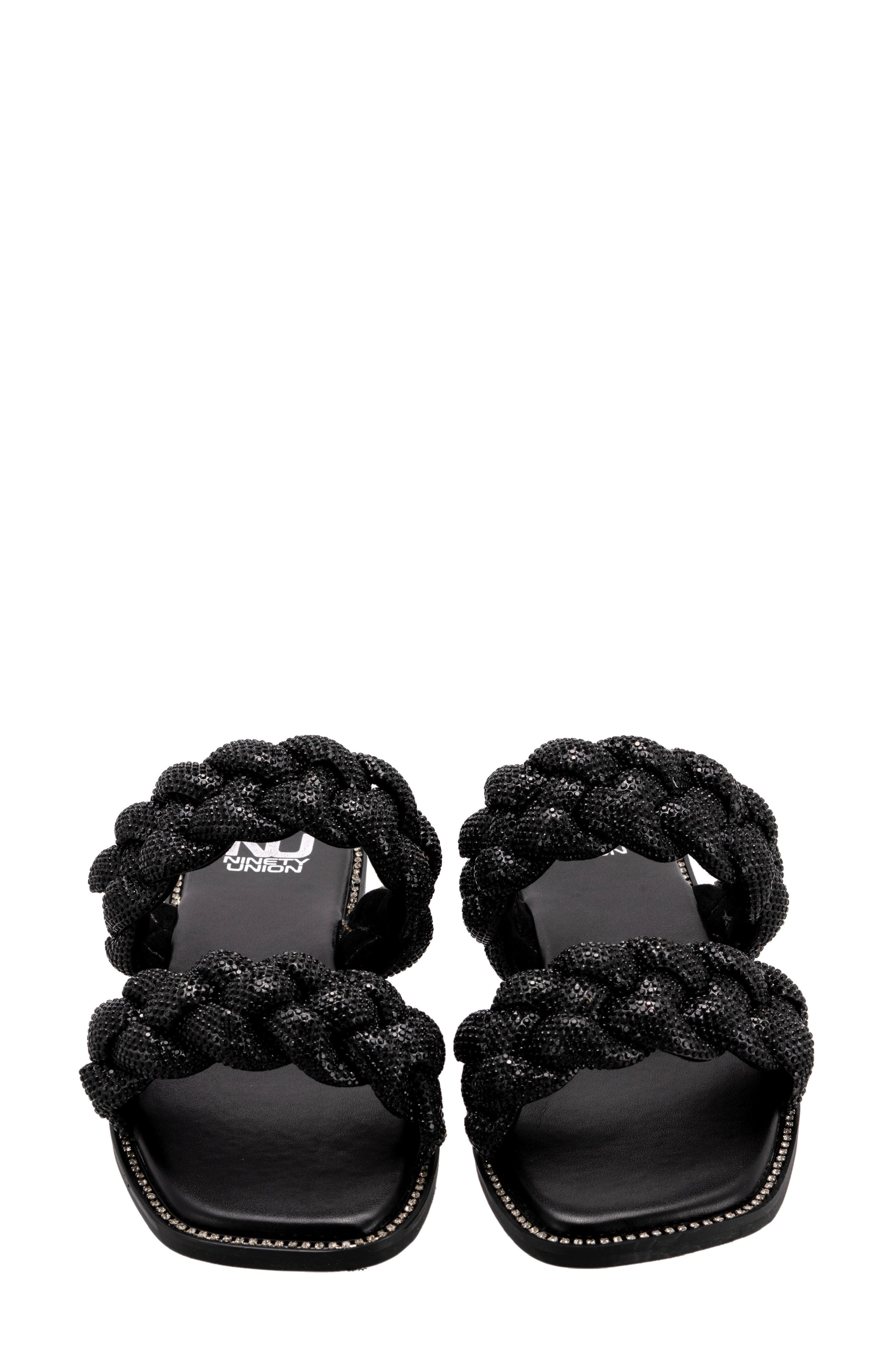 NINETY UNION Sunrise Sandal, Alternate, color, Black