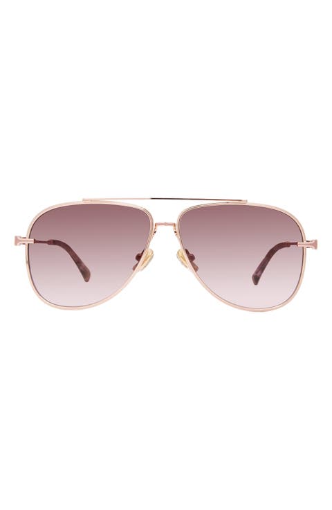 Top Shelf 59mm Gradient Aviator Sunglasses