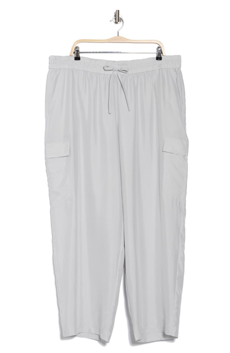 Eileen Fisher Silk Cargo Pants, Alternate, color, Nimbus