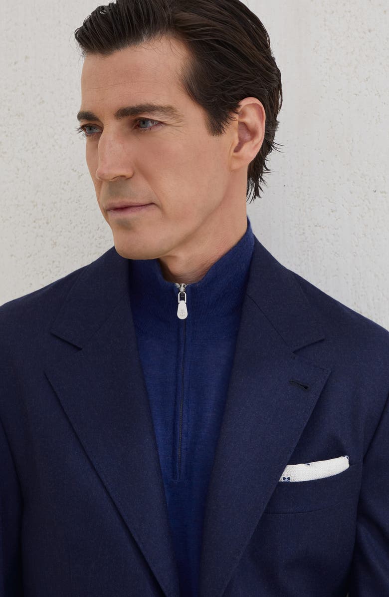 Brunello Cucinelli Deconstructed blazer, Alternate, color, Marine Blue