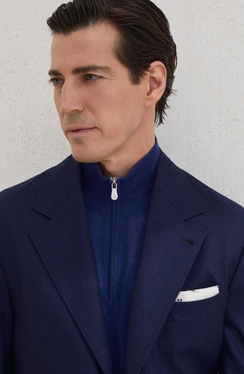 Brunello Cucinelli Single-breasted Blazer In Blue