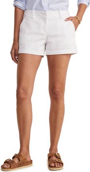 vineyard vines Herringbone Stretch Cotton Shorts