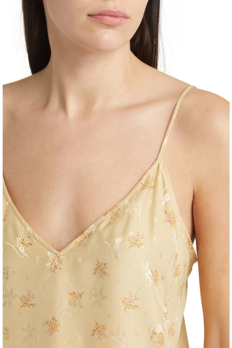 Floral Silk Jacquard Camisole, Alternate, color, GOLDEN FLORAL