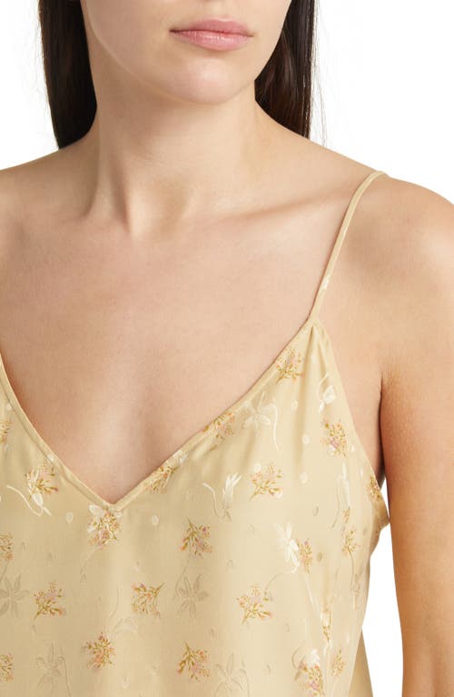 FRAME FRAME FLORAL SILK JACQUARD CAMISOLE 