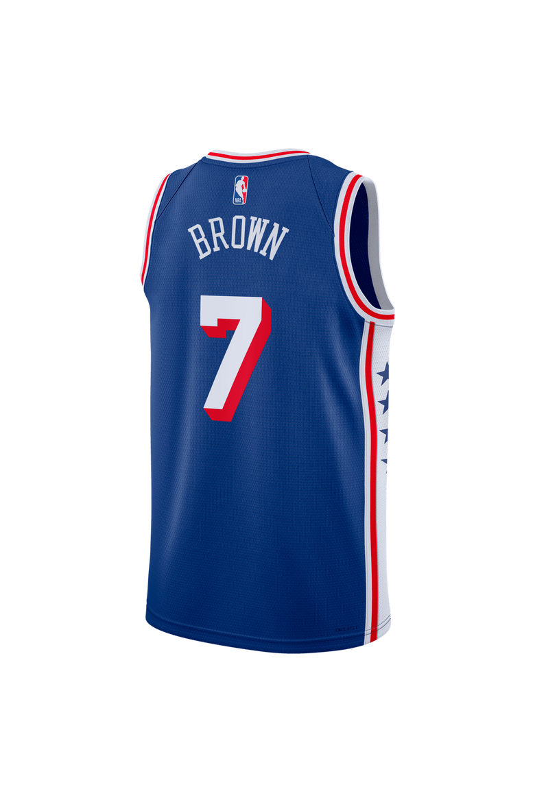 Unisex Nike Jaylen Brown Royal Philadelphia 76ers Swingman Jersey - Icon Edition, Alternate, color, Royal