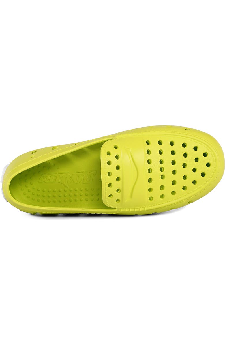 FLOAFERS Kids' Prodigy Waterproof Driver Loafer, Alternate, color, Lime/Bright White