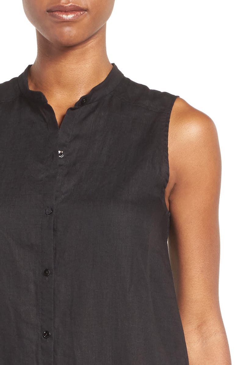 Eileen Fisher Organic Linen Tunic Shirt, Alternate, color, 