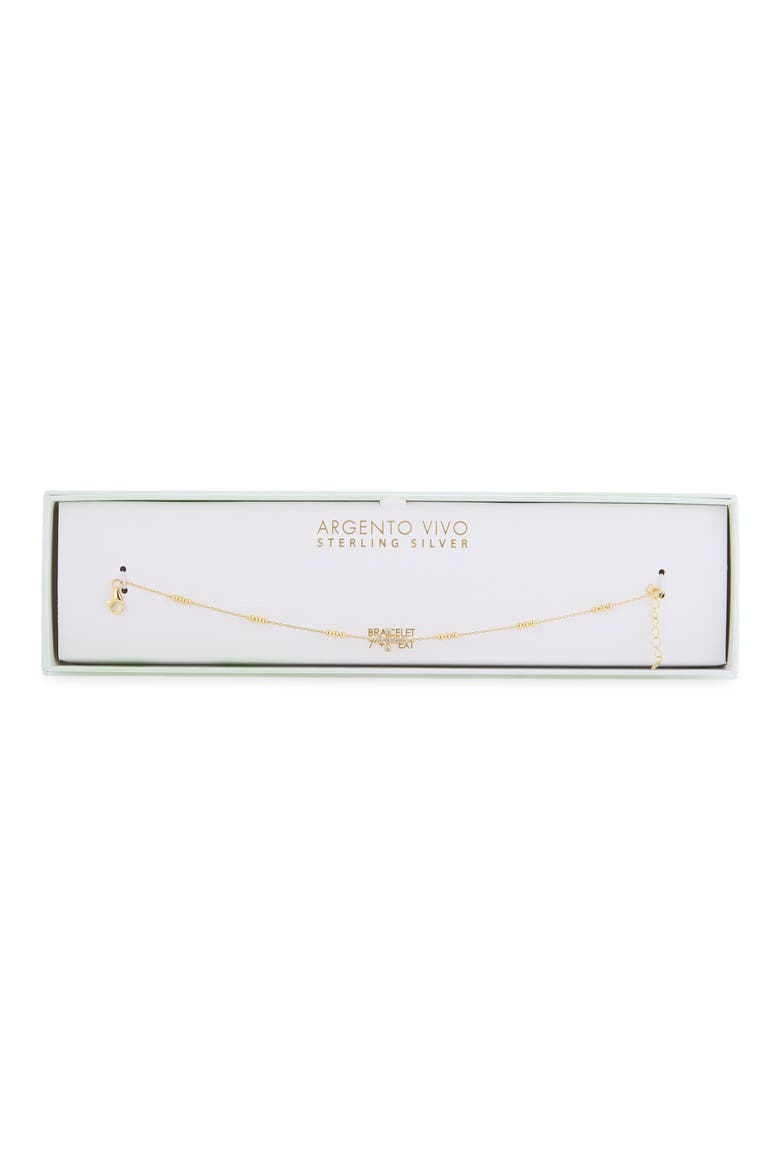 Stationed Ball Cross Bracelet, Main, color, GOLD