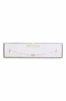 Stationed Ball Cross Bracelet
