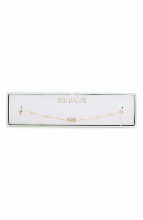 Stationed Ball Cross Bracelet