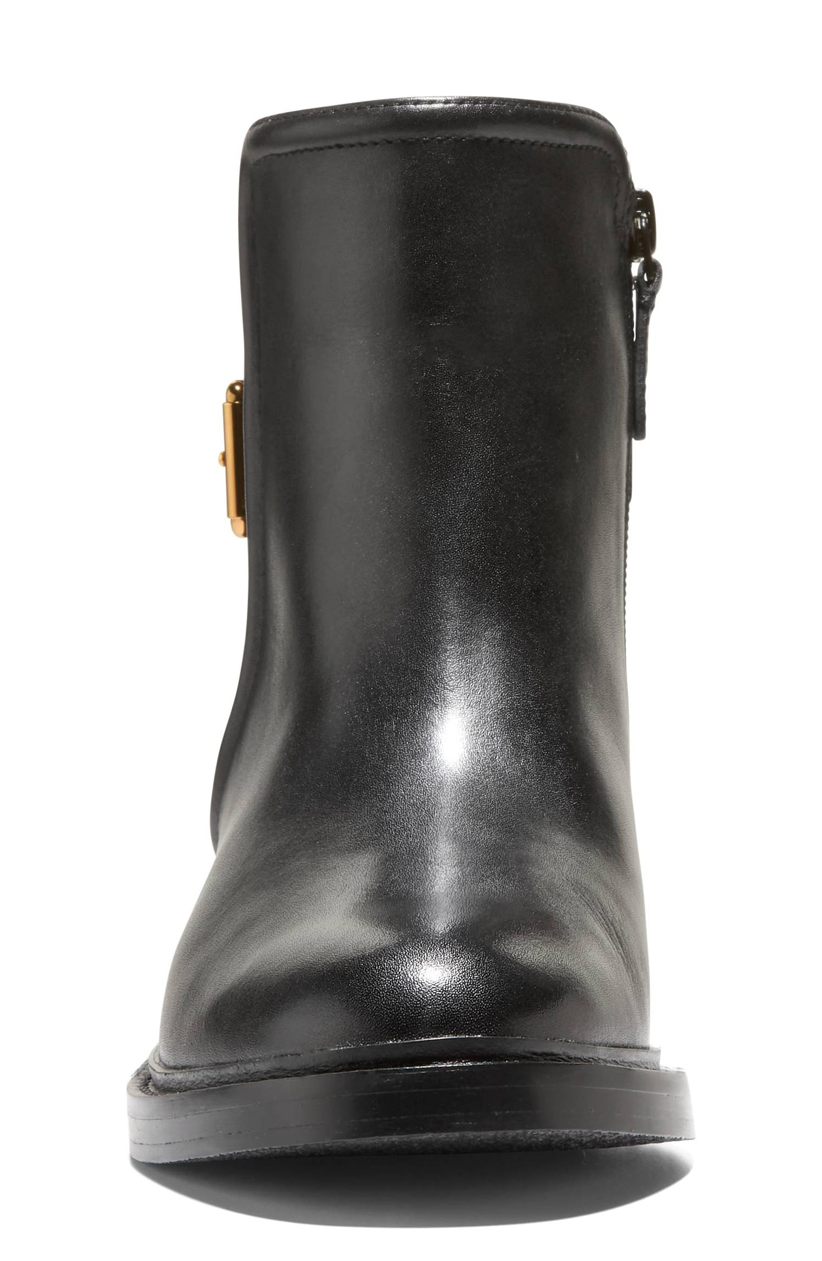 Cole Haan Silvana Buckle Bootie, Alternate, color, Black Leather