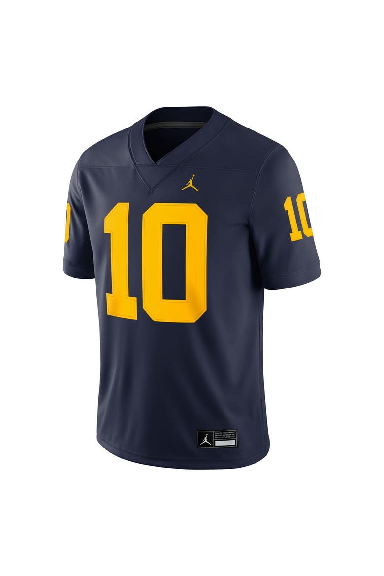 Men's Jordan Brand Tom Brady Navy Michigan Wolverines Game Jersey, Alternate, color, Navy