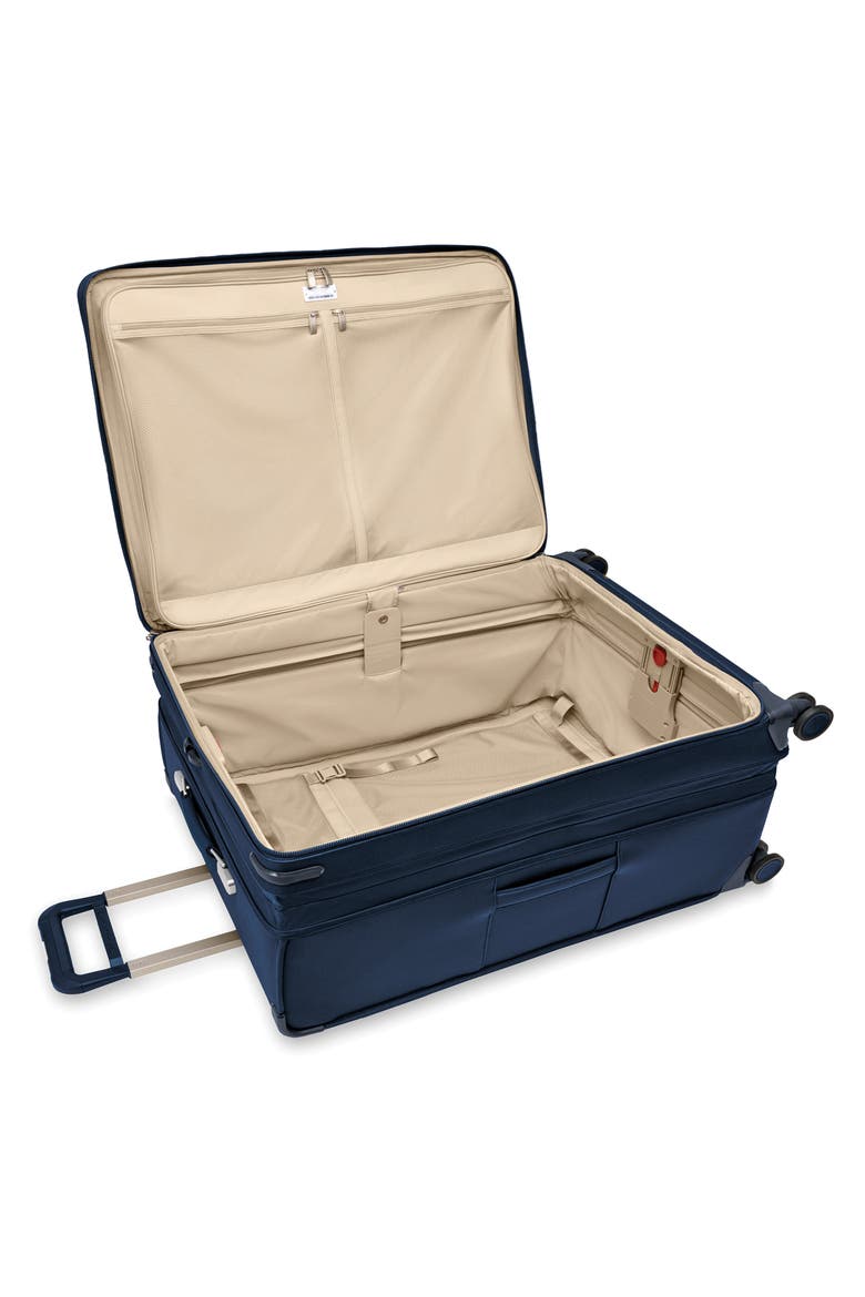 Baseline Extra Large Expandable Spinner Suitcase, Alternate, color, NAVY