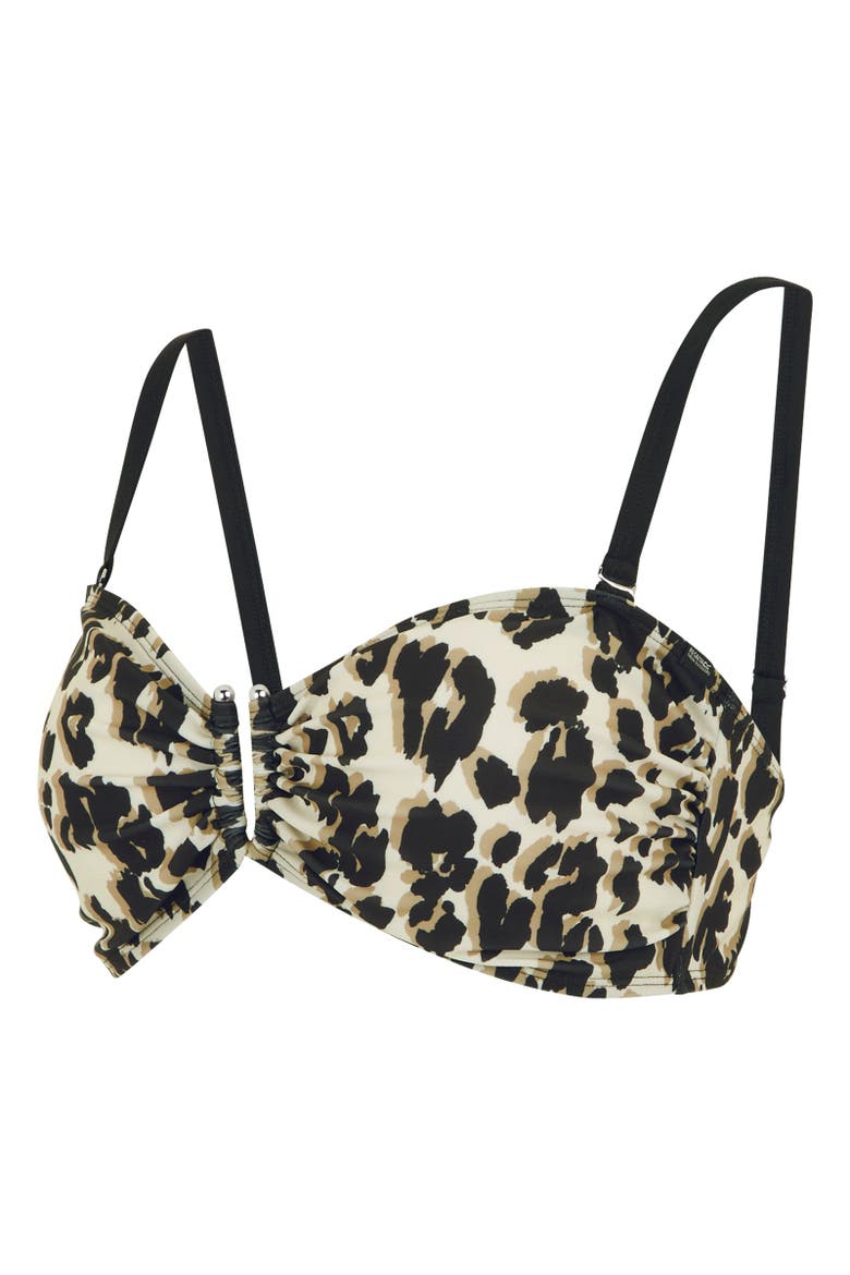 Aceana Iii Leopard Print Bikini Top, Main, color, Natural