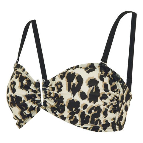 Aceana Iii Leopard Print Bikini Top