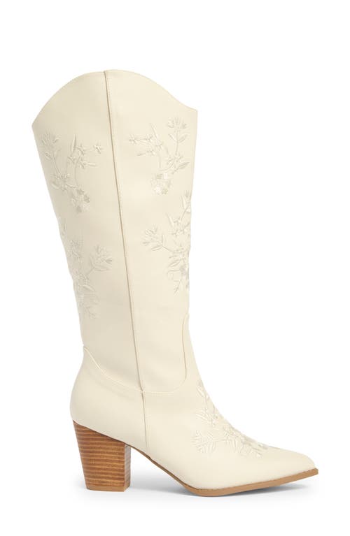 Billini Clementine Western Boot In White