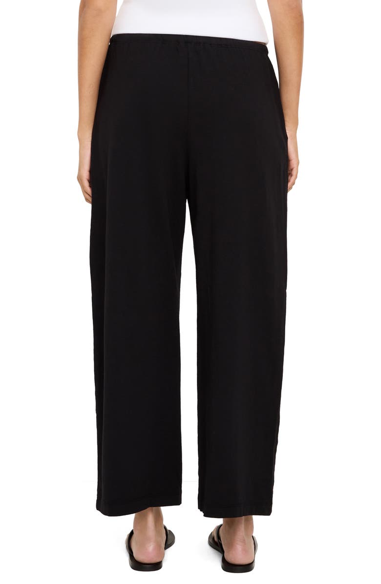 Michael Stars Liana Tie Waist Barrel Leg Pants, Alternate, color, Black
