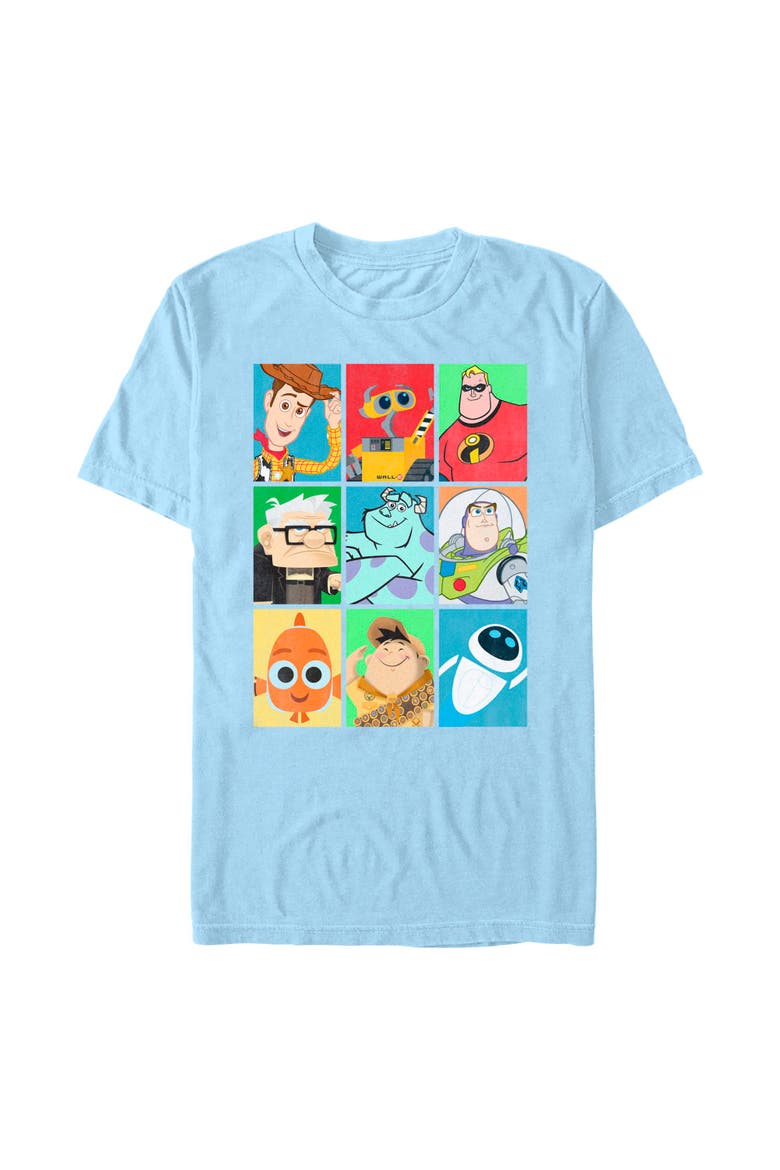 Men's Pixar Character Character Bingo  Graphic T-Shirt, Main, color, Light Blue