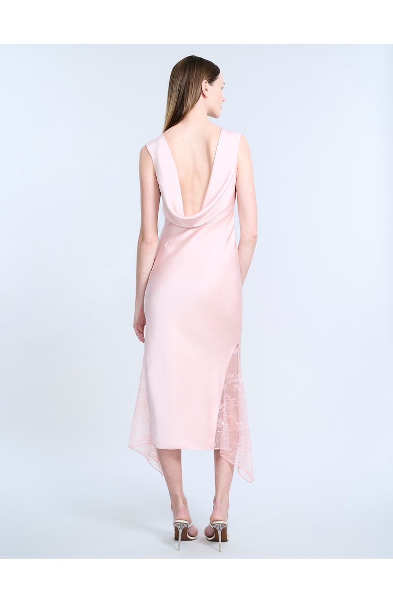 BCBGMAXAZRIA Cowl Back Dress, Alternate, color, Blossom