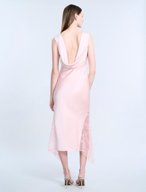 Bcbg Cowl Back Dress In Pink