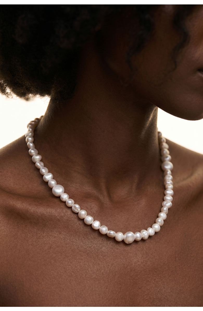 Joey Baby Freshwater Pearl Gold Plated Strand Necklace, Alternate, color, Metallic Gold