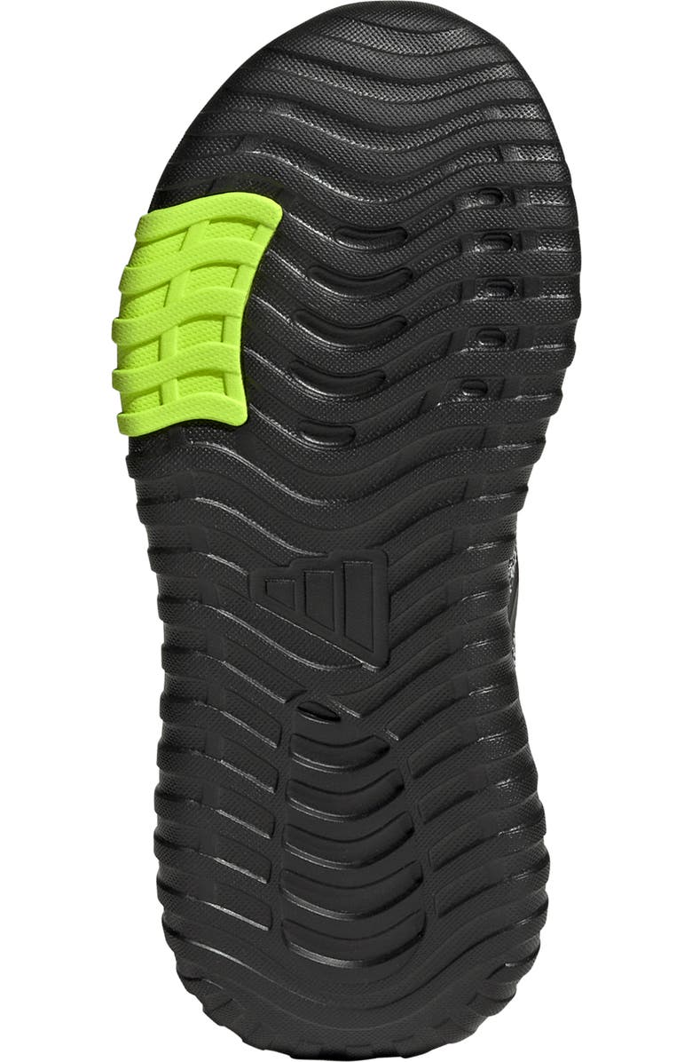 adidas Kids' Kaptir Flow 4.0 Sneaker, Alternate, color, Core Black/ Lucid Lemon