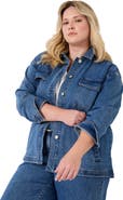 June + Vie Denim Utility Jacket