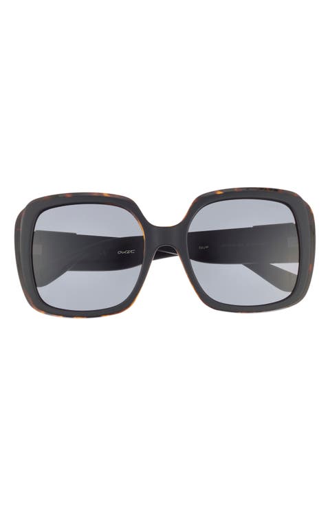55mm Square Sunglasses