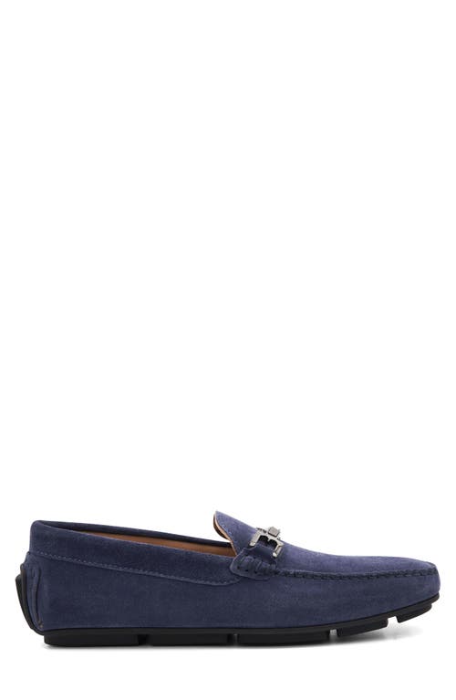 Bruno Magli Taso Bit Driving Loafer In Light Blue Suede