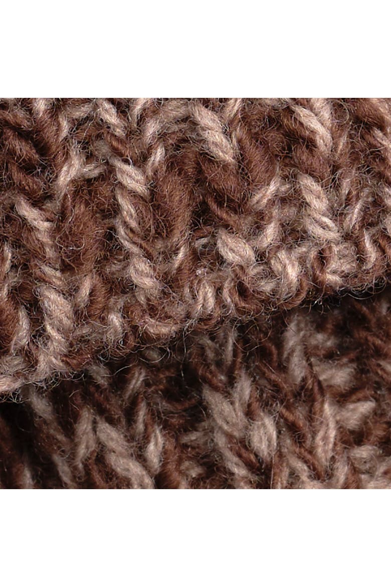 vintage marled scarf, Alternate, color, brown