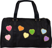 Malibu Sugar Duffle bag with heart patches