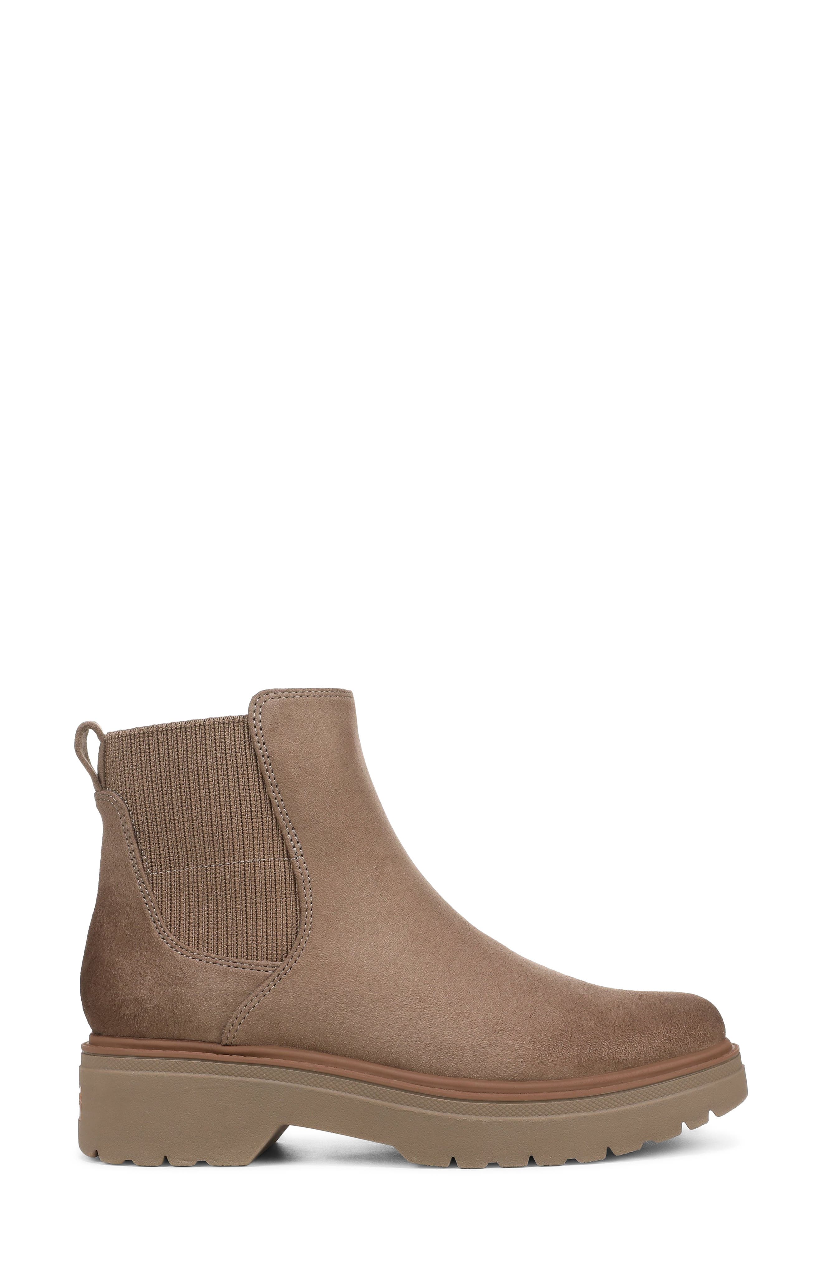 Bring Vibes Faux Leather Chelsea Boot, Alternate, color, WOODSMOKE BROWN MICROSUEDE