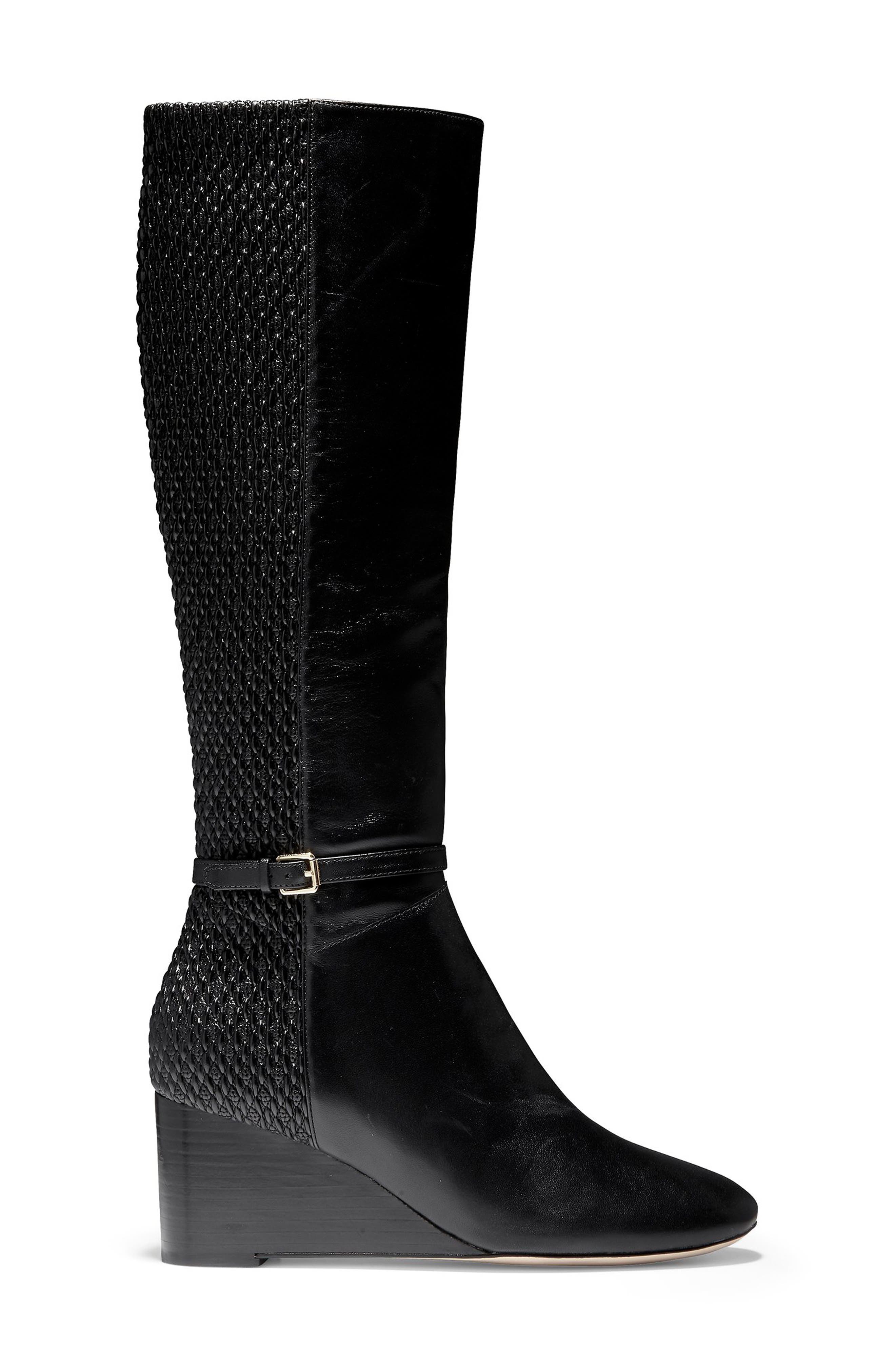 Cole Haan Lauralyn Knee High Wedge Boot, Alternate, color, 