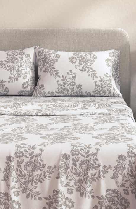 Woven & Weft Turkish Cotton Flannel Winter Floral Sheet Set