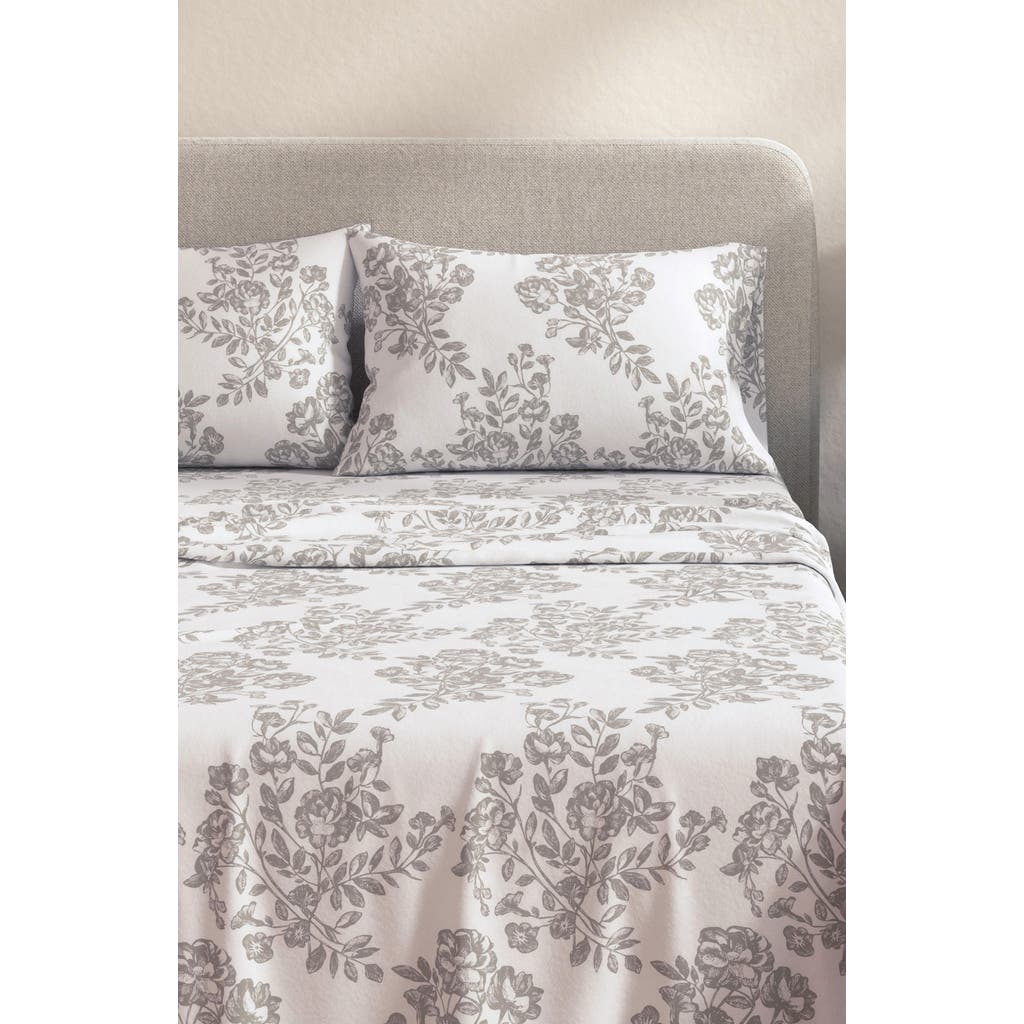 Woven & Weft Turkish Cotton Flannel Winter Floral Sheet Set