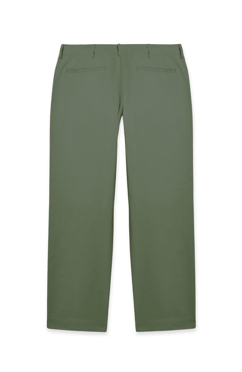 Fortela Officer Cotton Satin Chino Trousers, Alternate, color, Green