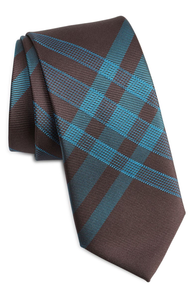 Burberry Manston Check Silk Tie, Main, color, 