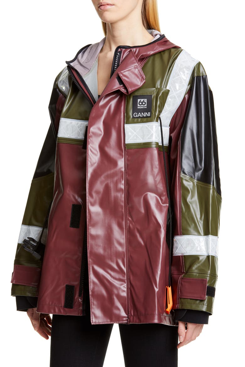 x 66°North Flot Hooded Unisex Jacket, Alternate, color, KALAMATA 861