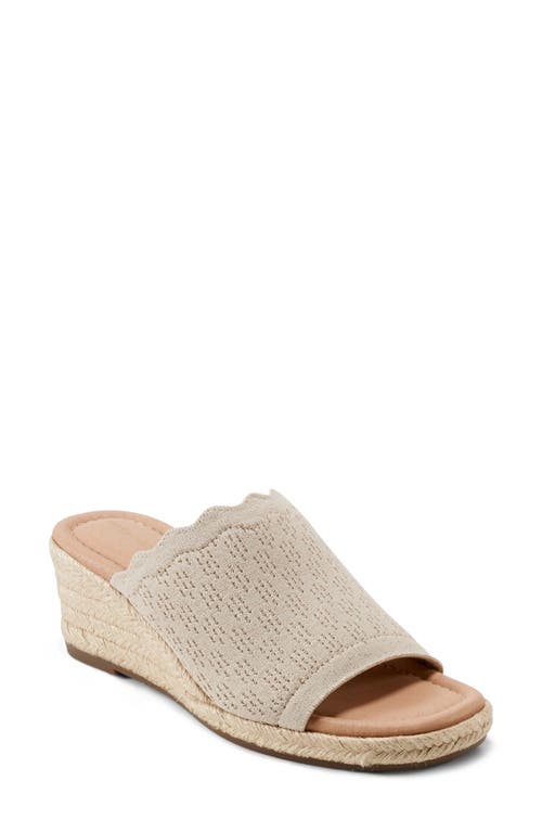 Easy Spirit Samari Wedge Sandal In Light Natural