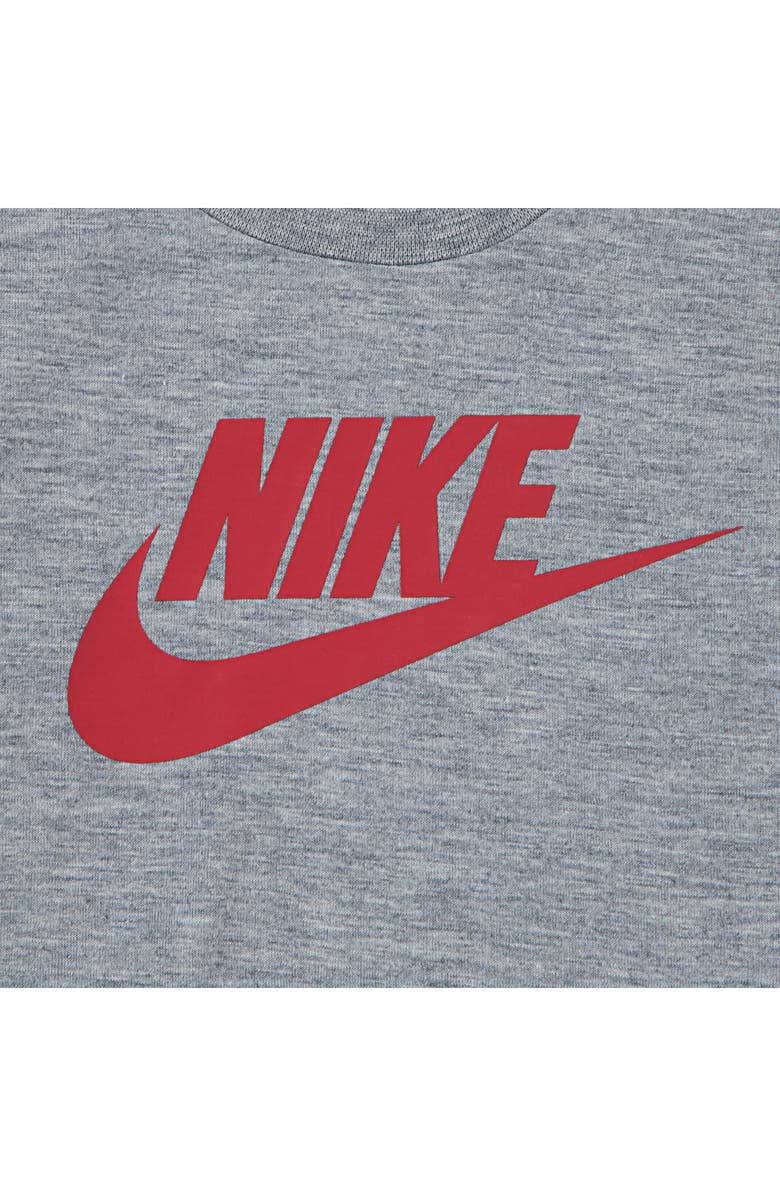 Nike Kids' Colorblock Puffer Vest, Logo T-Shirt & Fleece Joggers Set, Alternate, color, Black