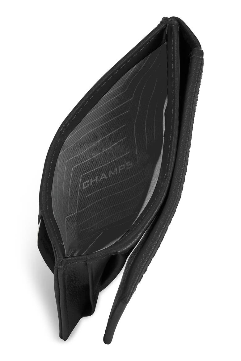 Onyx Leather RFID Hybrid Card Case, Alternate, color, BLACK