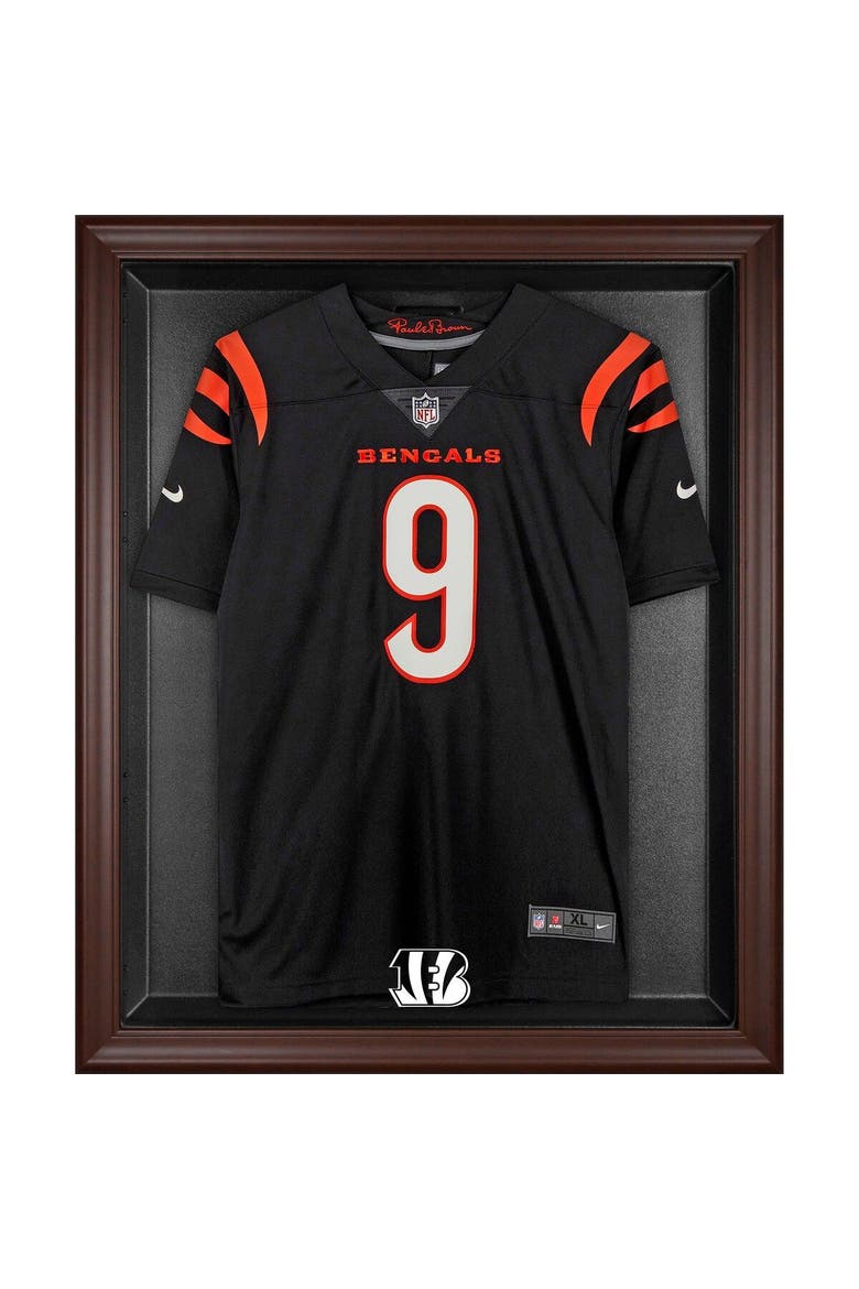 Cincinnati Bengals Brown Framed Logo Jersey Display Case, Main, color, Brown