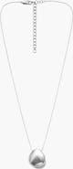 YOJ Luna Dome Necklace in Silver
