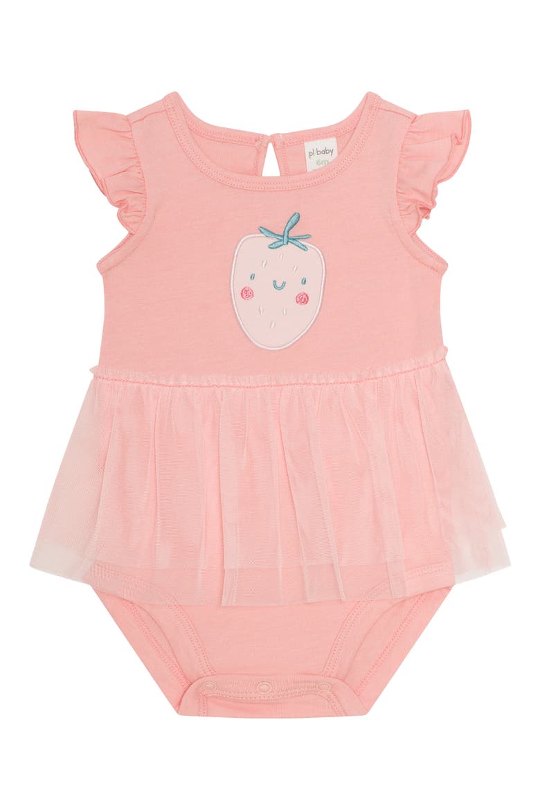 Strawberry Tutu Bodysuit, Leggings, Socks & Headband Set, Alternate, color, STRAWBERRIES