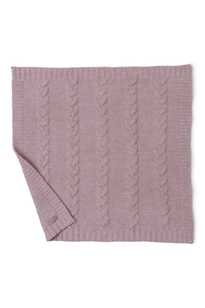CozyChic® Cable Receiving Blanket, Alternate, color, HE DUSTY ROSE-DUSTY