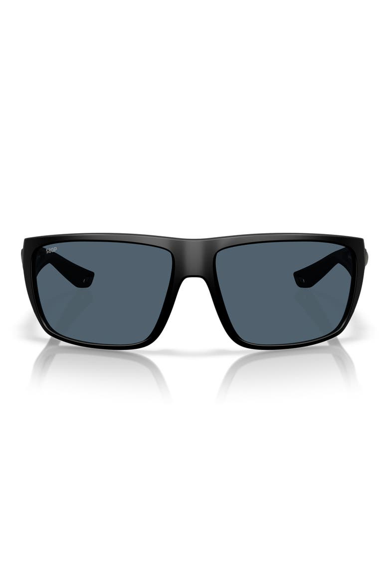 Fly Line 64mm Sunglasses, Main, color, MATTE BLACK / GRAY