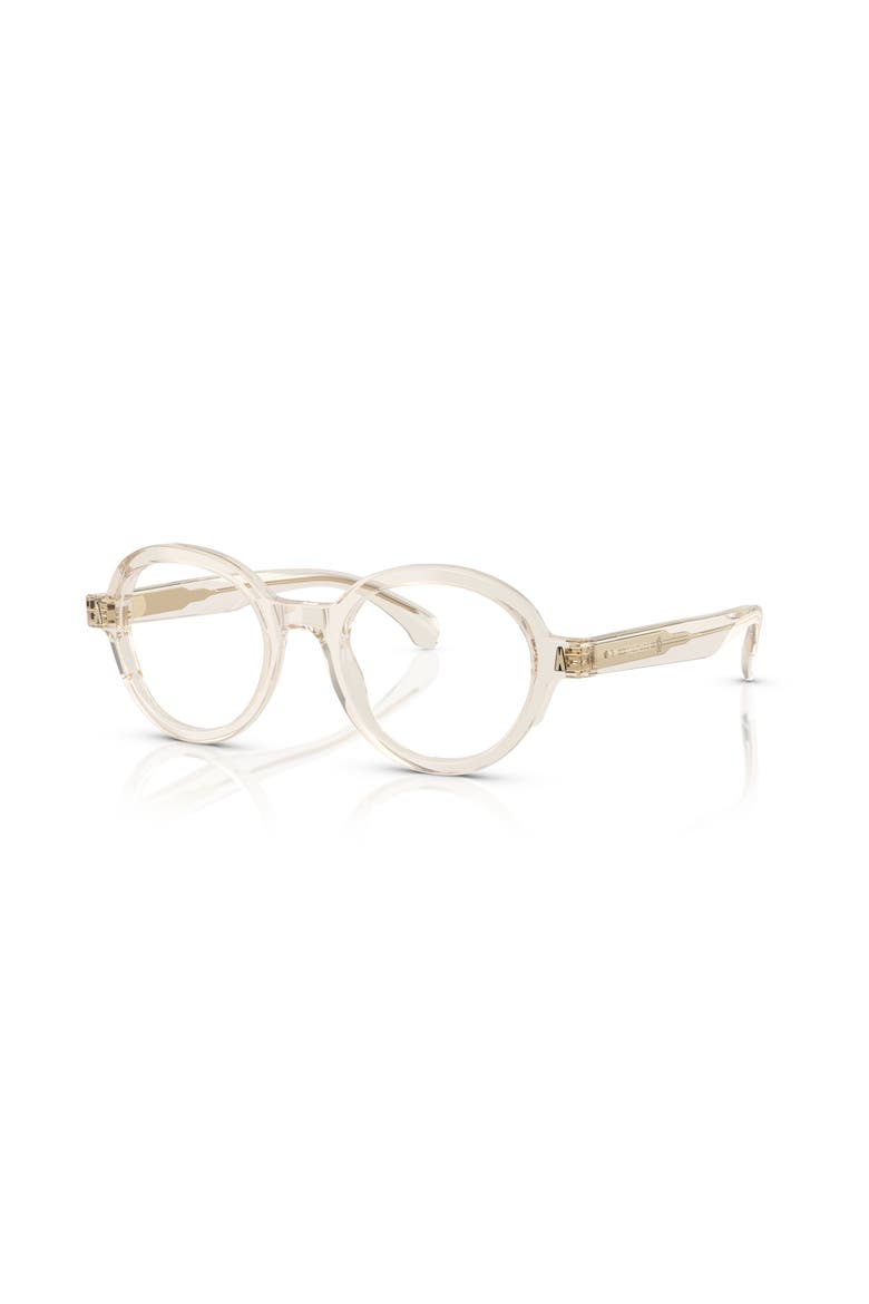 49mm Round optical glasses, Main, color, White