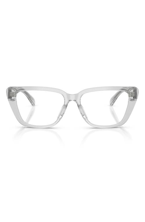 Emporio Armani 54mm Cat Eye Optical Glasses In Neutral