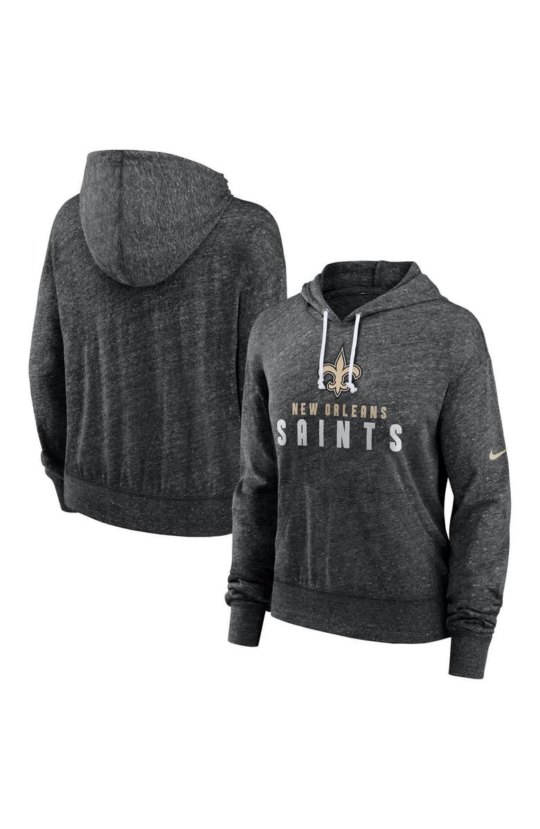 Nike Women's Nike Black New Orleans Saints Gym Vintage Lightweight Pullover Hoodie, Main, color, Black