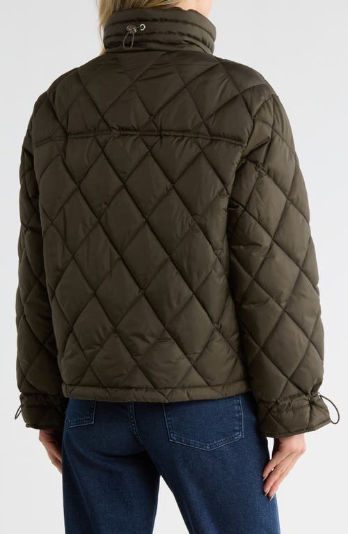 Sam Edelman Patch Pocket Quilted Jacket In Green